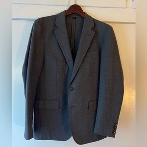 J CREW Ludlow Suit Jacket - Charcoal Gray English Wool Blend 40 Slim Fit
